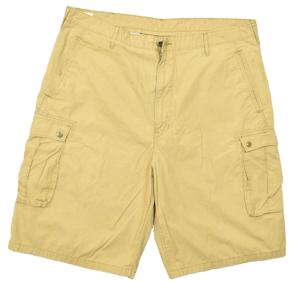 Levi's Men's Cargo Shorts Size W42 Tan Khaki Cotton Blend Casual Outdoor Multi-P